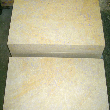 15 x 45 cm Sandstein-Blockstufen Geltona gelb 100 cm lang