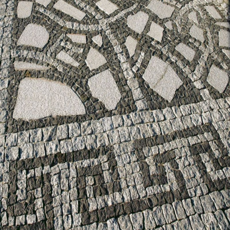 Granit-Pflastersteine Griys hellgrau 8 x 11 cm