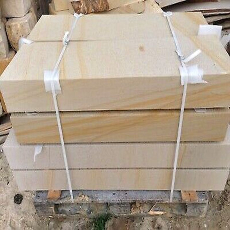 18 x 45 cm Sandstein-Blockstufen Geltona gelb