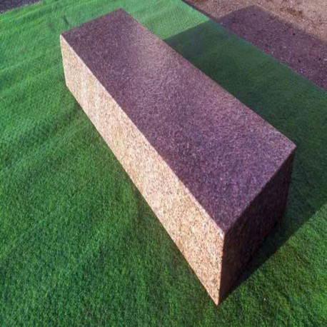 15 x 35 cm Granit Blockstufen Raudona rot