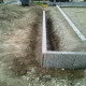 8 x 25 cm Granitpalisaden Griys hellgrau 150 cm lang
