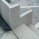 8 x 25 cm Granitpalisaden Griys hellgrau 100 cm lang