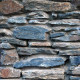 2 - 6 cm hohe Grauwackenschiefer-Mauersteine