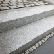 20 x 35 cm Granit-Blockstufen Griys hellgrau 150 cm lang