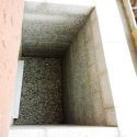 40 cm starke gesägte Mauer