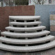 8 cm starke Granit Podestplatten Griys hellgrau 250 x 200 cm