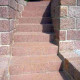 18 x 40 cm Granit Blockstufen Laahs rot